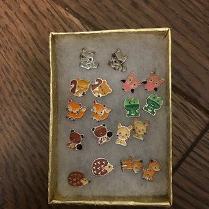 Assortment of animal earrings